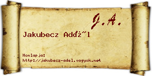 Jakubecz Adél névjegykártya
